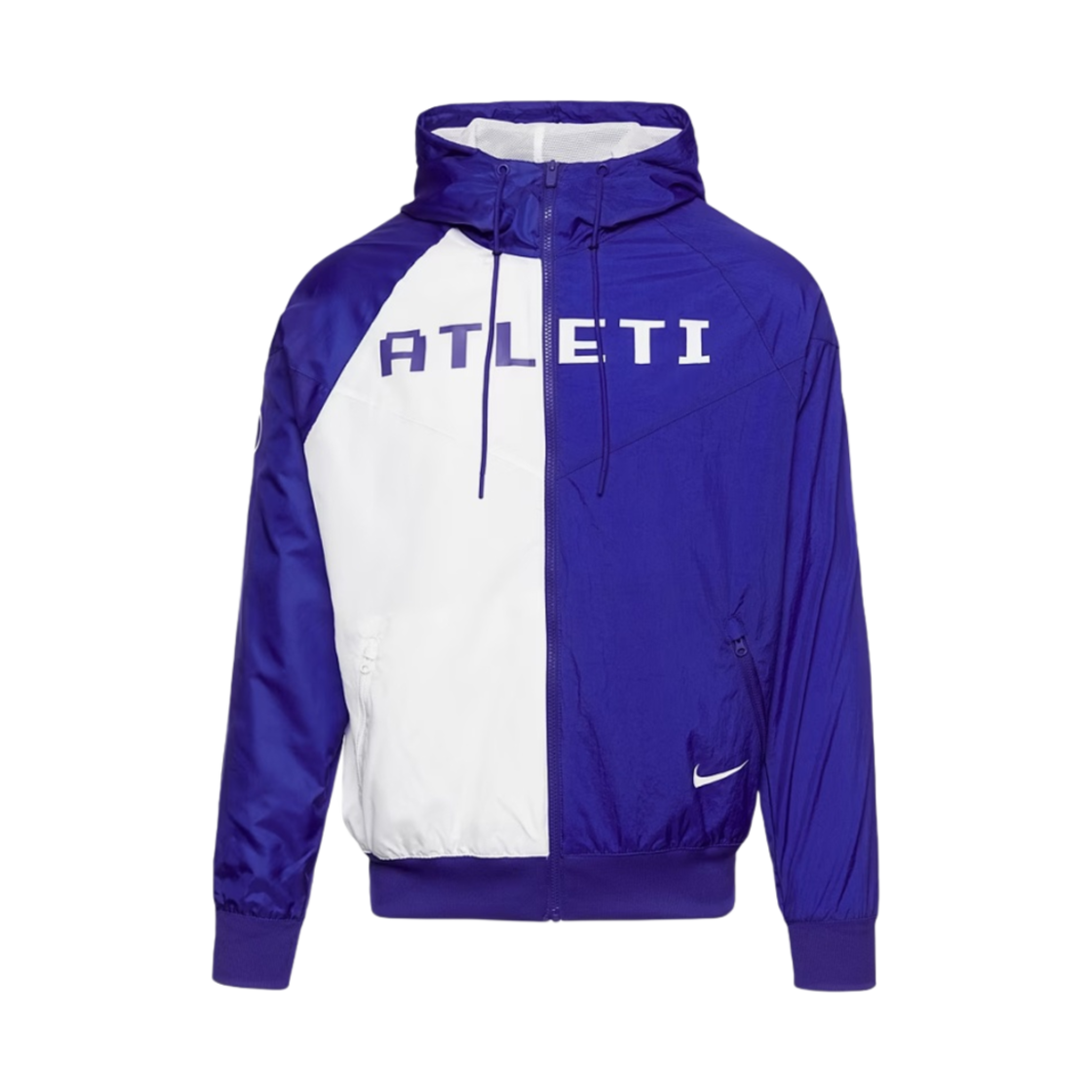 나이키 아틀레티코 마드리드 120주년 NSW 윈드러너 우븐 자켓 올드 로얄 화이트(Nike Atletico Madrid 120th Anniversary NSW Windrunner Woven Jacket Old Royal White)