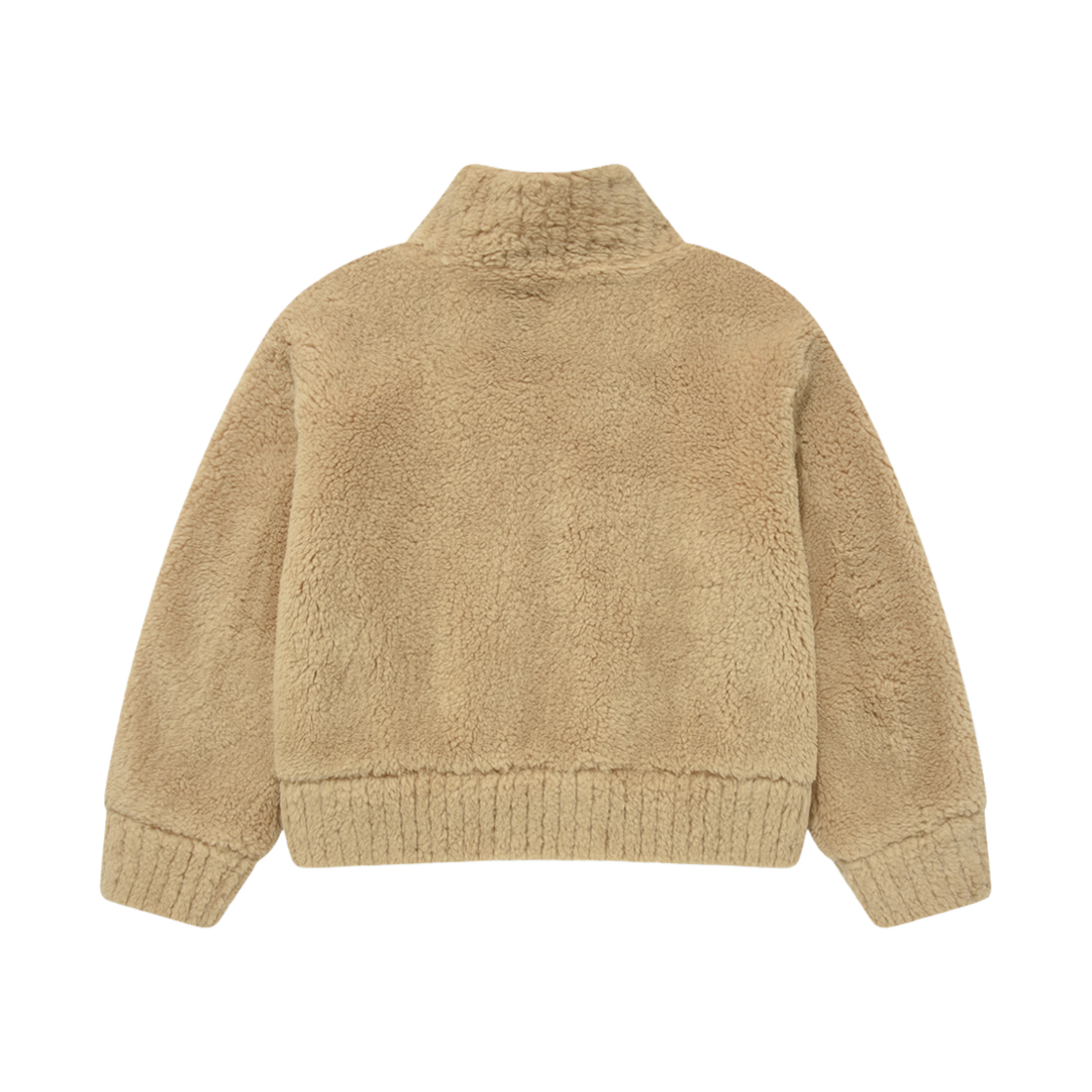 (W) 커버낫 시어링 집업 자켓 베이지((W) Covernat Shearling Zip Up Jacket Beige) - 2