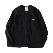 Danton Fleece Collarless Jacket Black
