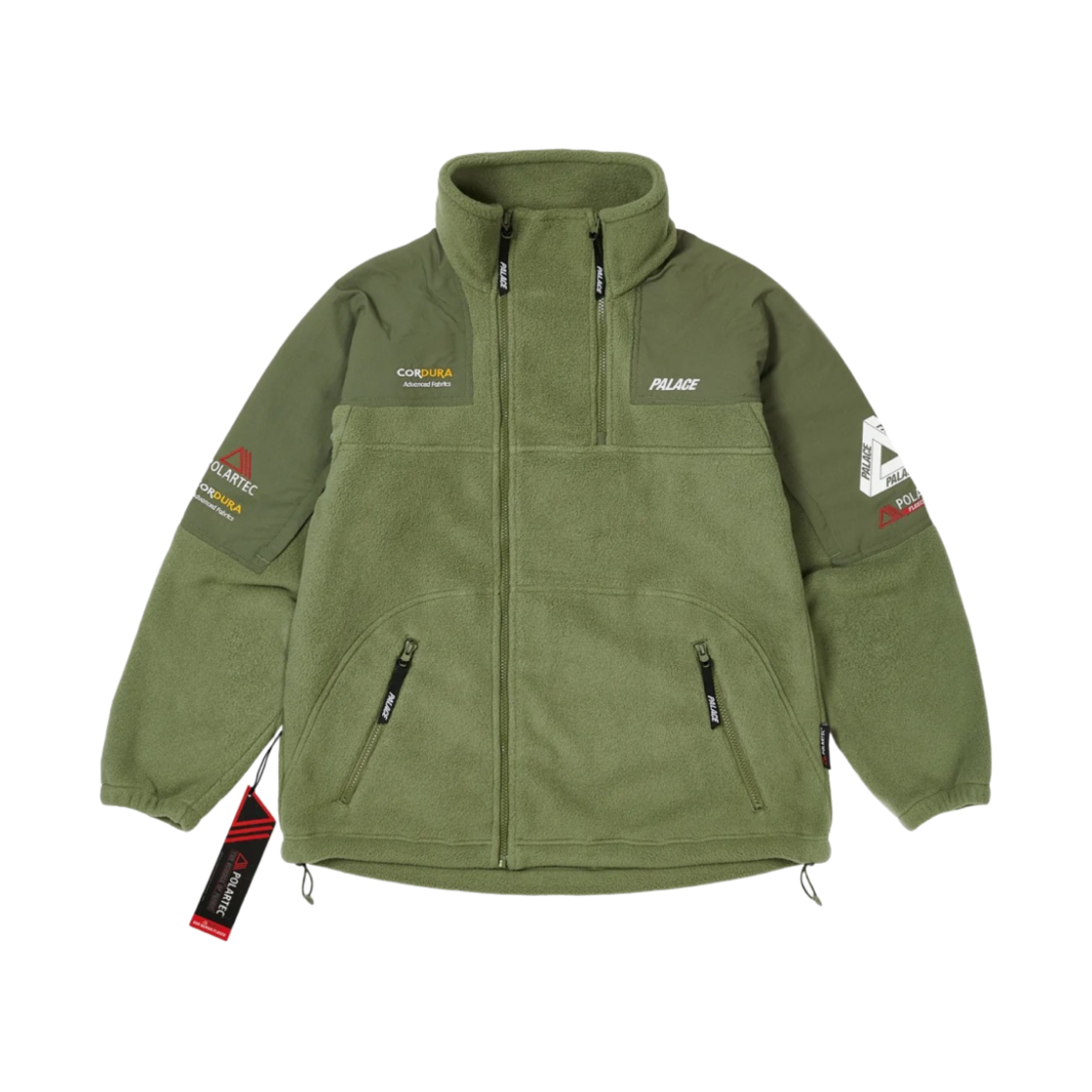 팔라스 폴라텍 더블 집 퍼넬 올리브 - 22FW(Palace Polartec Double Zip Funnel Olive - 22FW) - 2