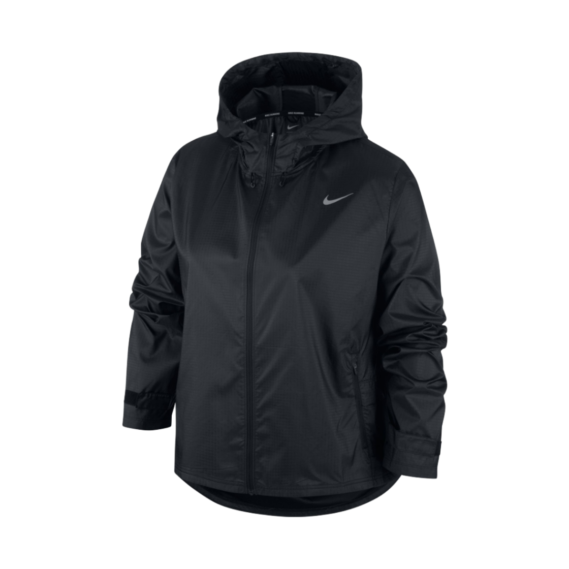 (W) 나이키 에센셜 러닝 자켓 블랙 - 아시아((W) Nike Essentials Running Jacket Black - Asia)
