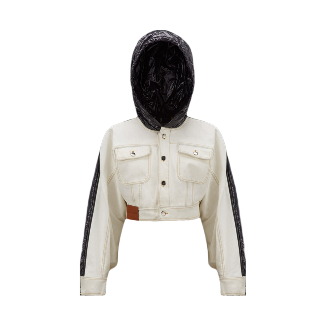 (W) 몽클레르 플러슁 데님 자켓 브라이트 화이트 - 23SS((W) Moncler Flushing Denim Jacket Bright White - 23SS) - 1