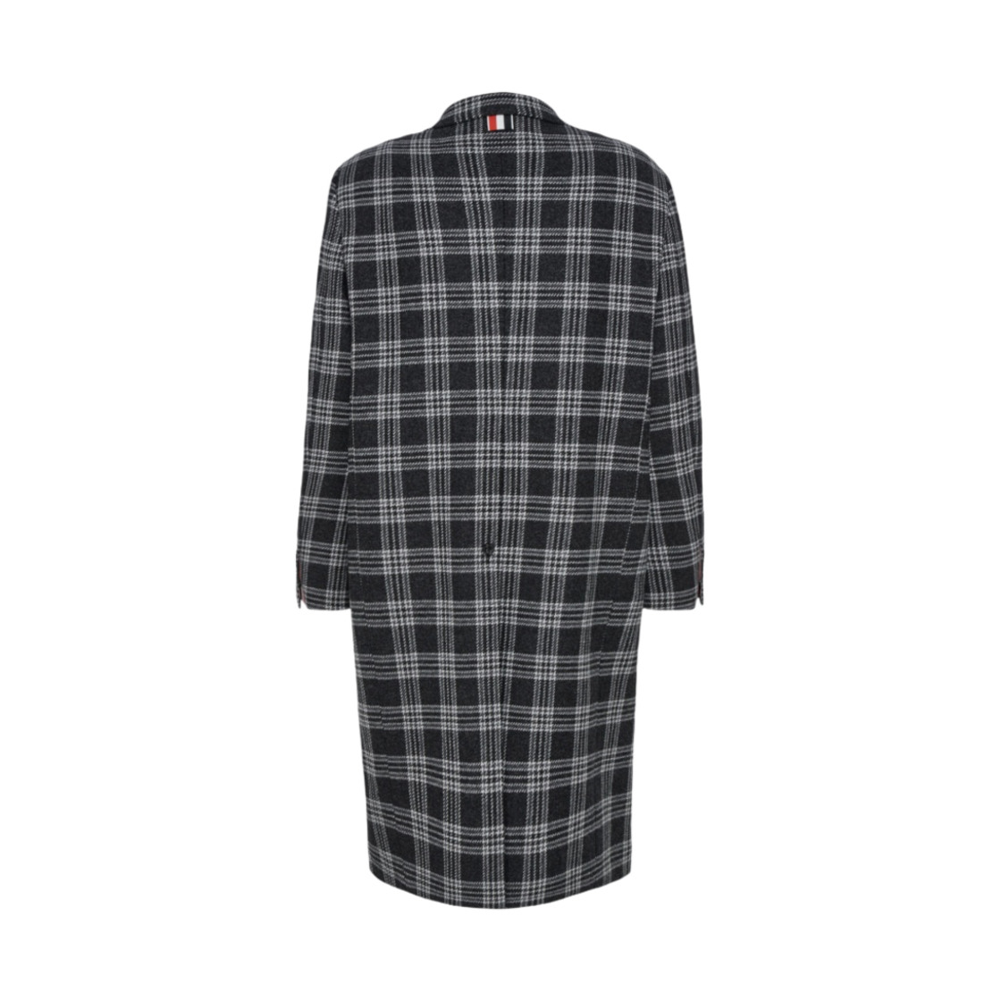 톰브라운 프린스 오브 웨일스 램스울 오버코트 미디움 그레이(Thom Browne Prince of Wales Lambswool Overcoat Medium Grey) - 2