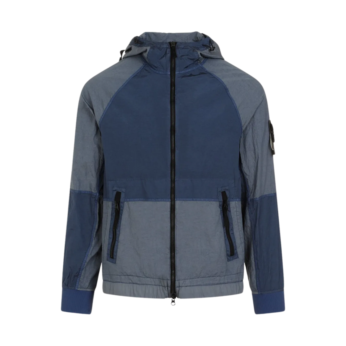 801542020-V0024 Stone Island 42020 Metal Watro-TC in Econyl Regenerated Nylon Hooded Jacket Avio Blue - 24SS