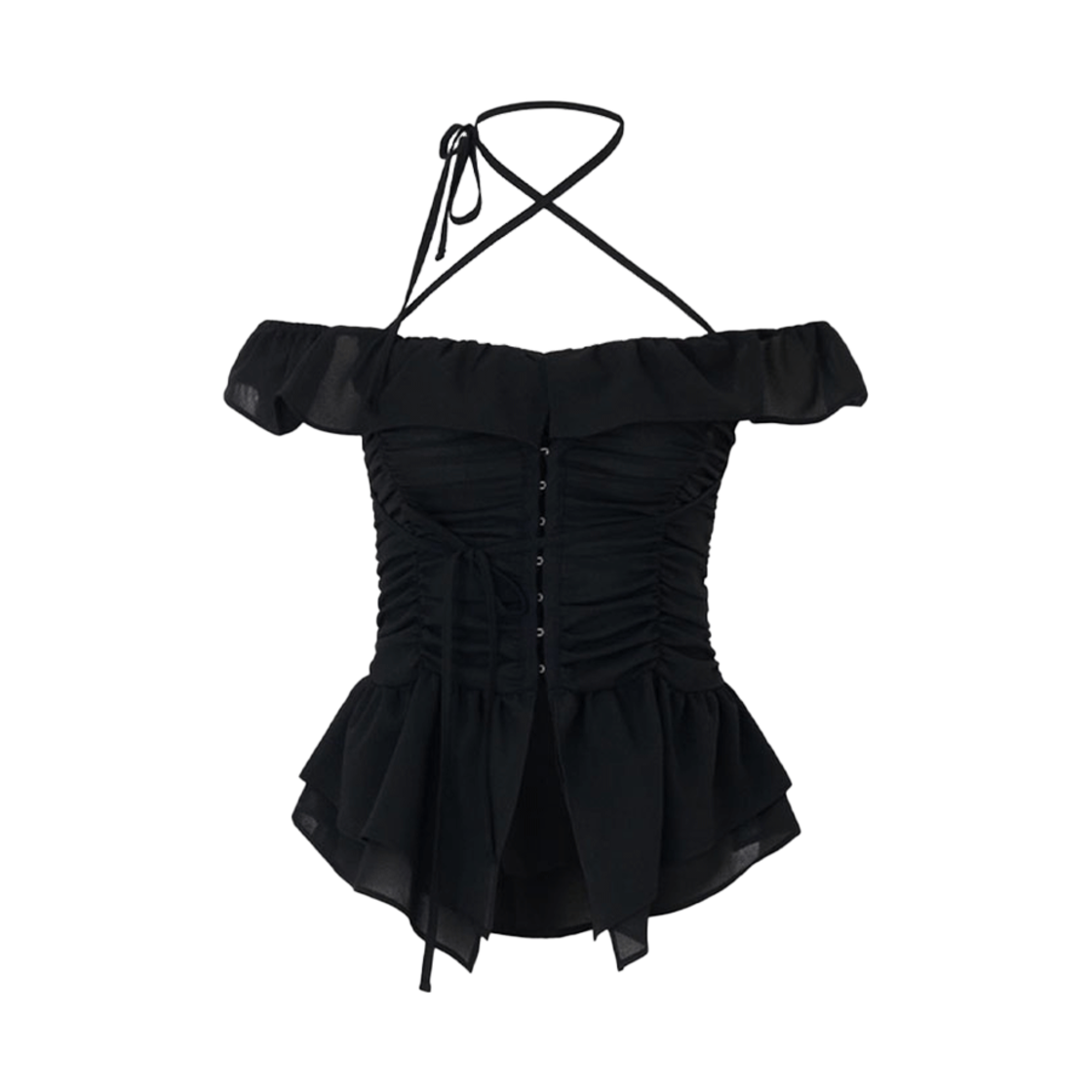 뉴얼린 페어리 블라우스 블랙(Newalrin Fairy blouse Black)
