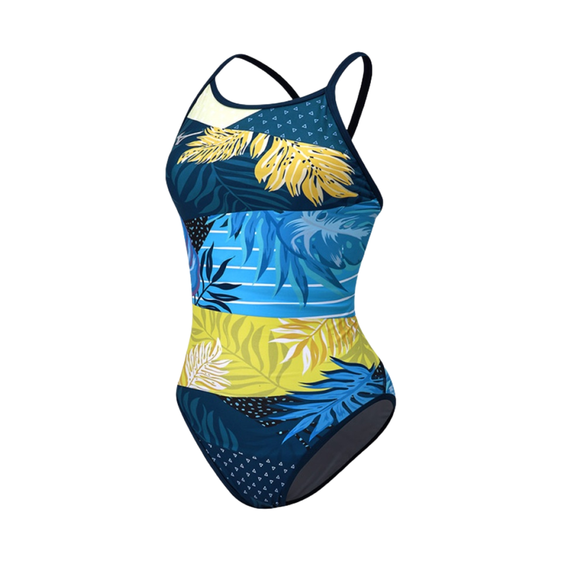 N2MAA26814 (W) Mizuno Exersuit Rikako Step Stroke Back Swimsuit Navy