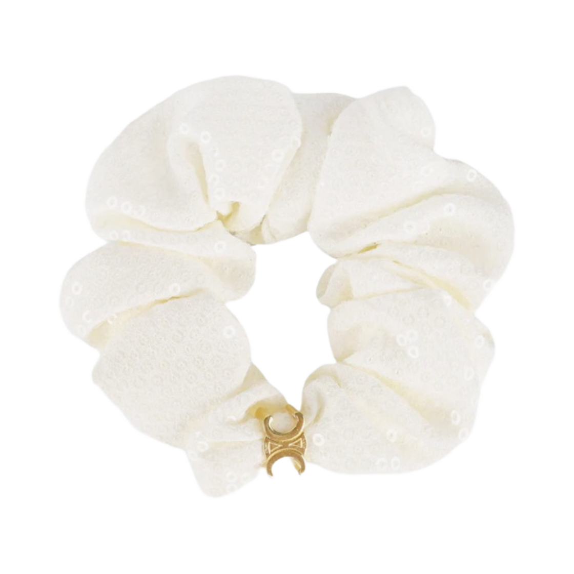 460ZC6AVB-35OH (W) Celine Scrunchy Triomphe Bracelet Gold White - 대표 이미지 #1