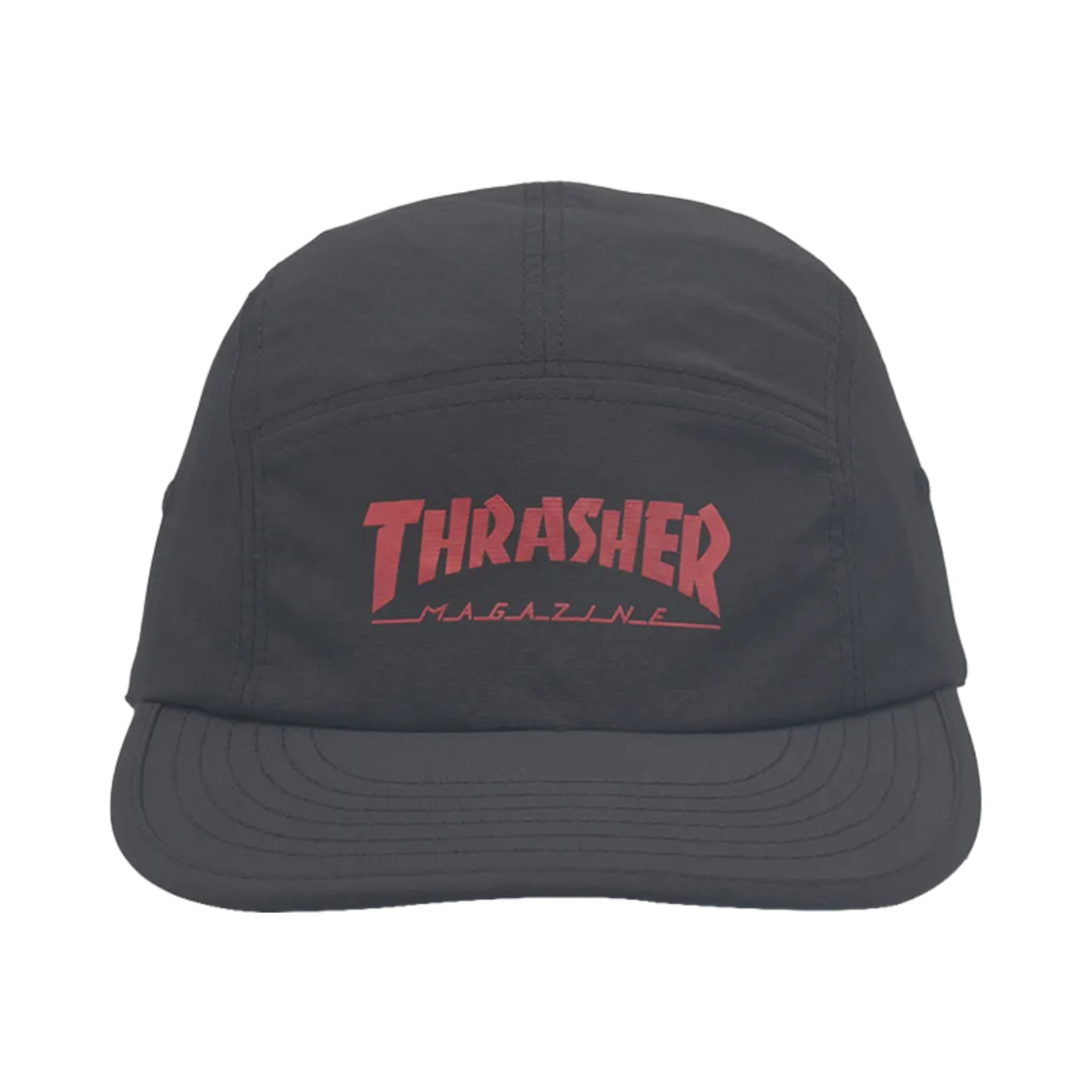 TR2401CA01BK THRASHER Magazine Logo Camp Cap Black - 대표 이미지 #1