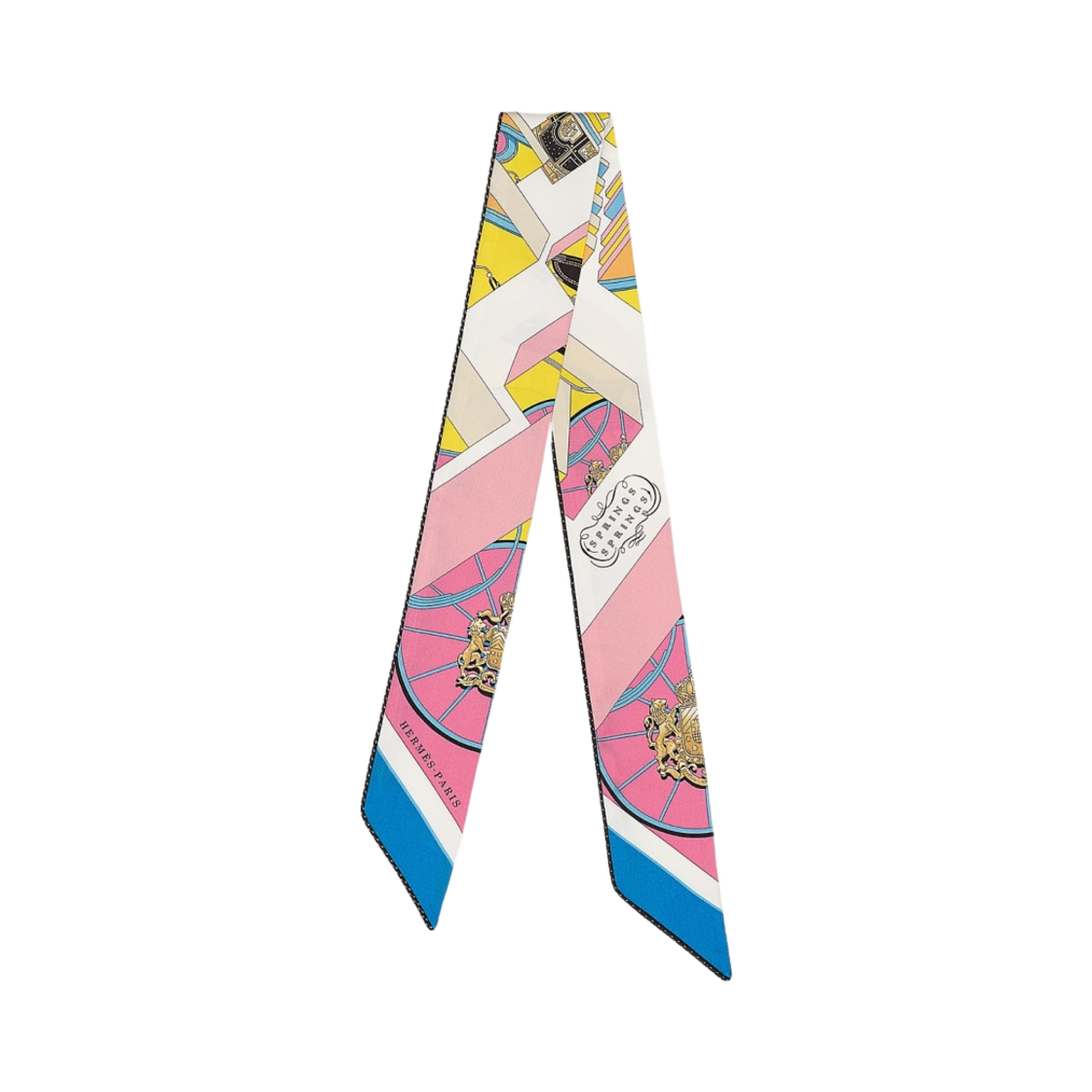 (W) 에르메스 스프링 스프링 바게트 트윌리 로즈 블루 누아((W) Hermes Springs Springs Baguette Twilly Rose Bleu Noir) - 1