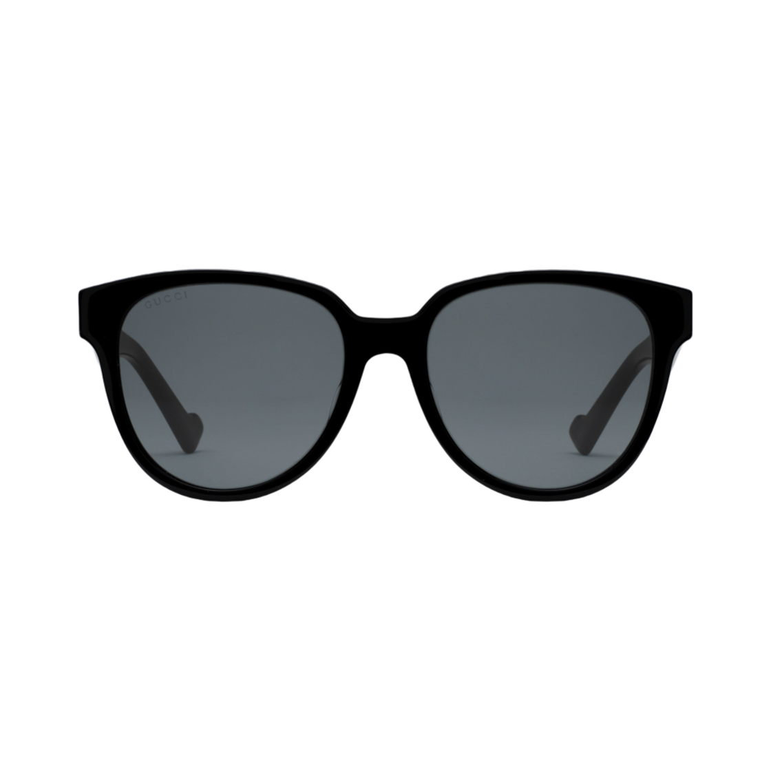 663748-J0740-1012 (W) Gucci Specialized Fit Round Frame Sunglasses Black