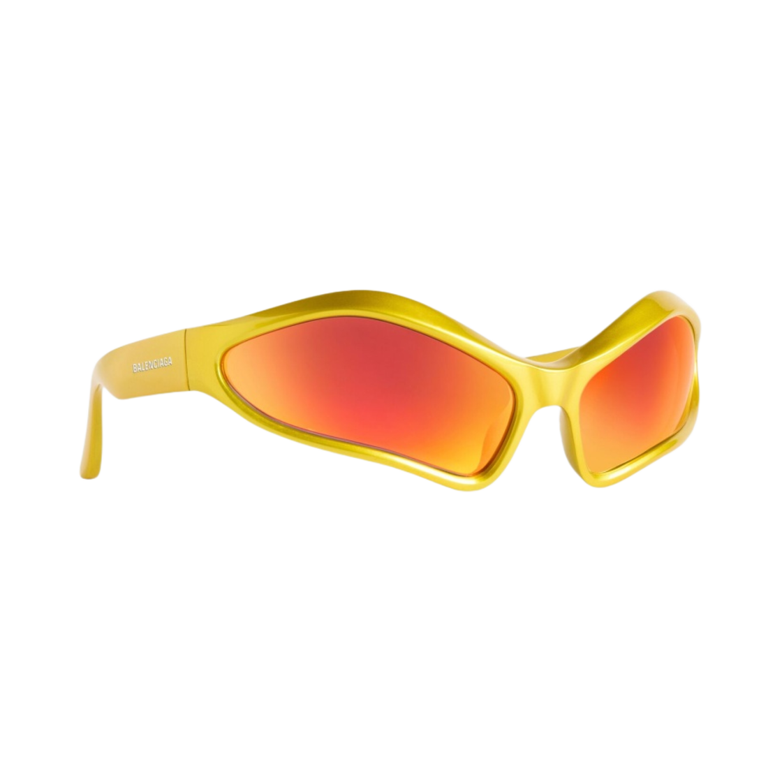 발렌시아가 페넥 오발 선글라스 옐로우 레드(Balenciaga Fennec Oval Sunglasses Yellow Red) - 2