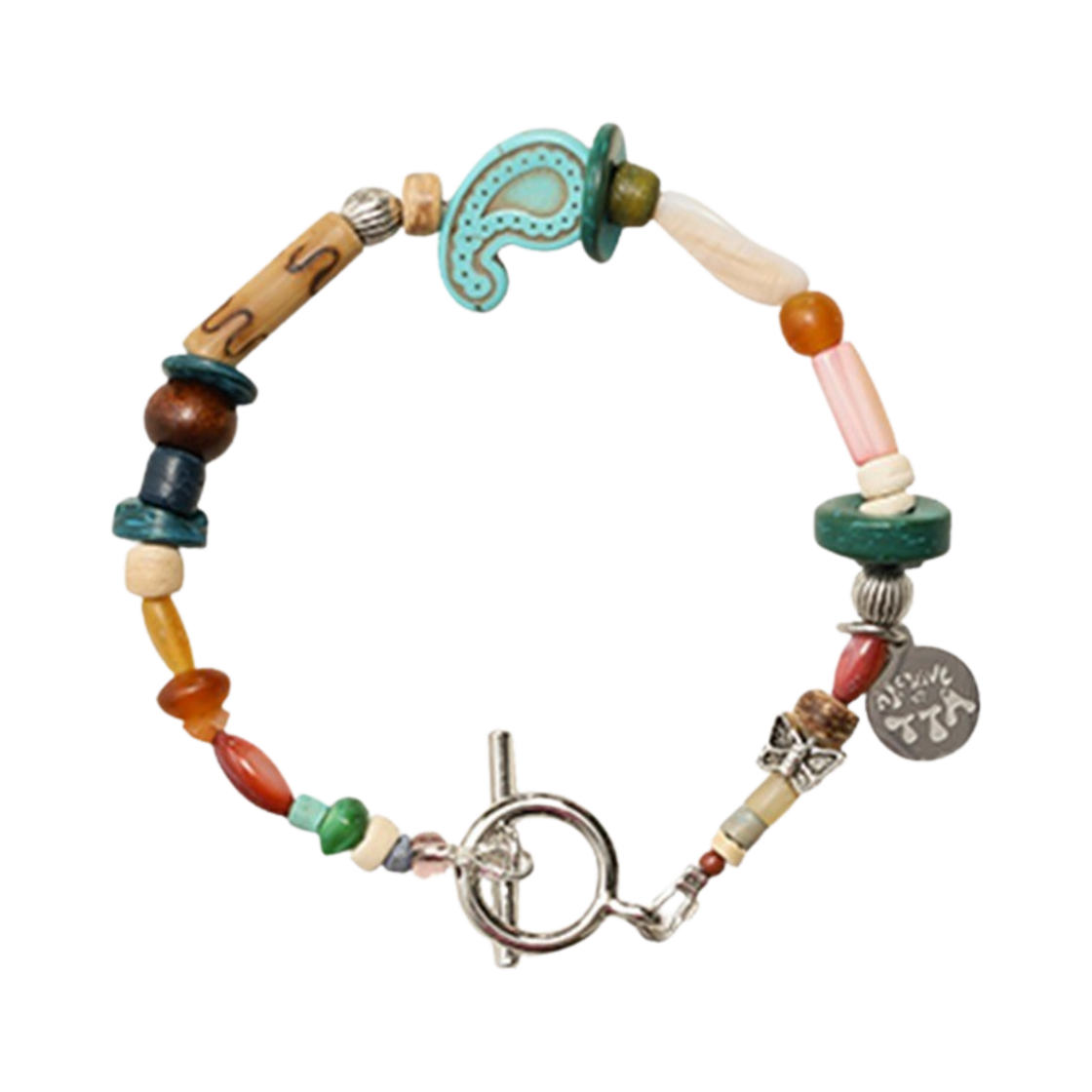 토우토우 아카이브 페이즐리 심볼 팔찌 터쿼이즈(Towtow.archive Paisley Symbol Bracelet Turquoise)