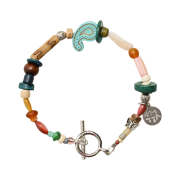 Towtow.archive Paisley Symbol Bracelet Turquoise