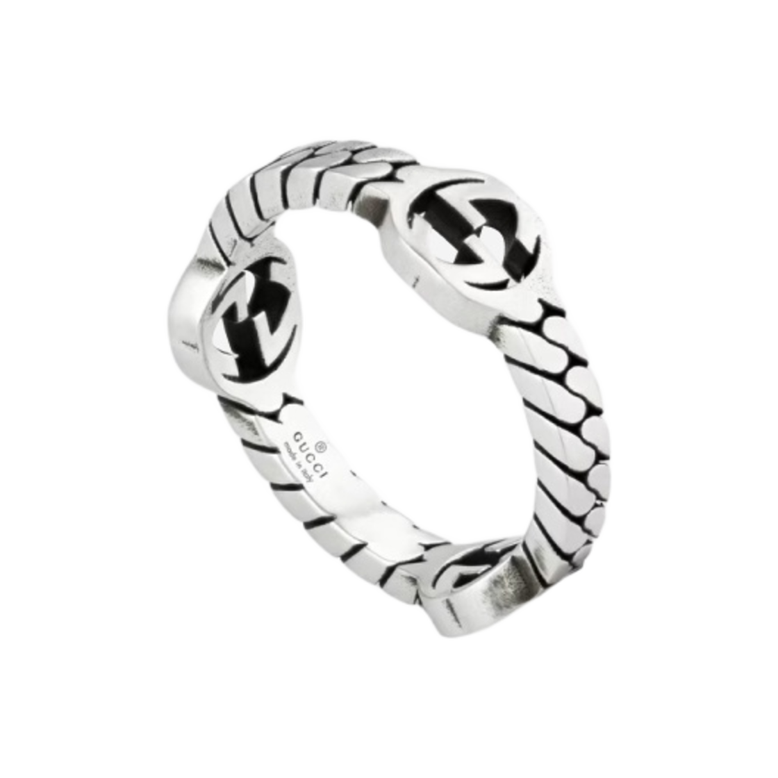 구찌 인터로킹 G 링 실버(Gucci Interlocking G Ring Silver)
