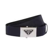 Prada Woven Nylon Belt Ultramarine