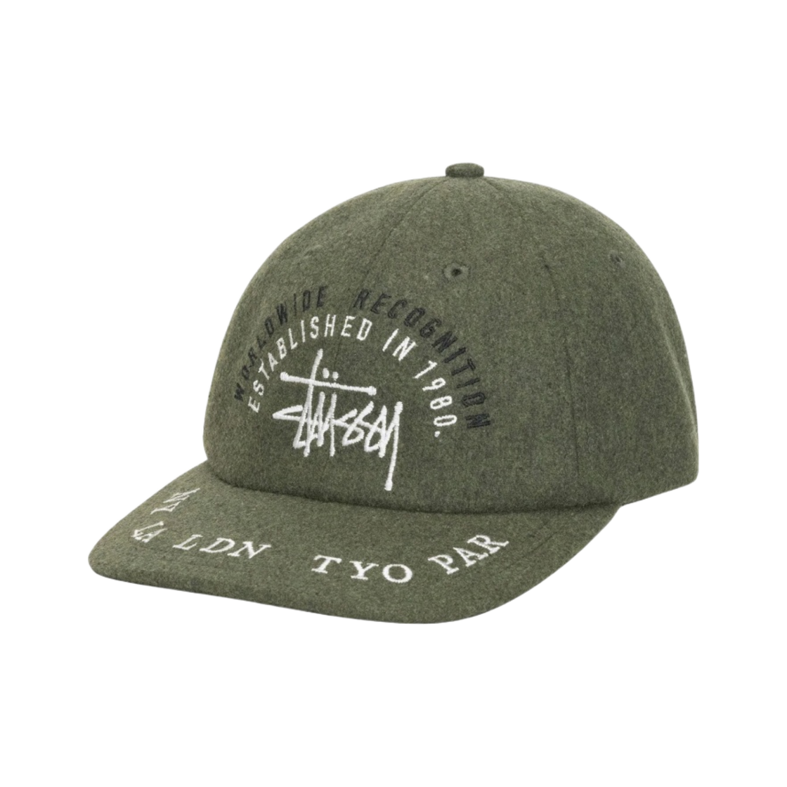 스투시 월드와이드 로우 프로 캡 포레스트