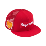 Supreme Box Logo Mesh Back New Era Red - 24SS