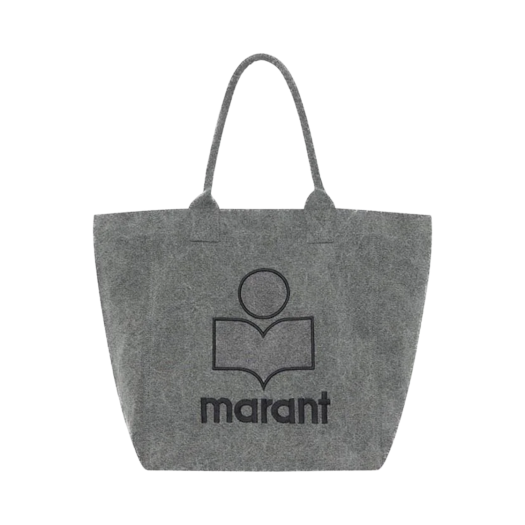 PM0002FA-A1X19M-02GY Isabel Marant Small Yenky Logo Tote Bag Gray - 23SS