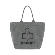 Isabel Marant Small Yenky Logo Tote Bag Gray - 23SS