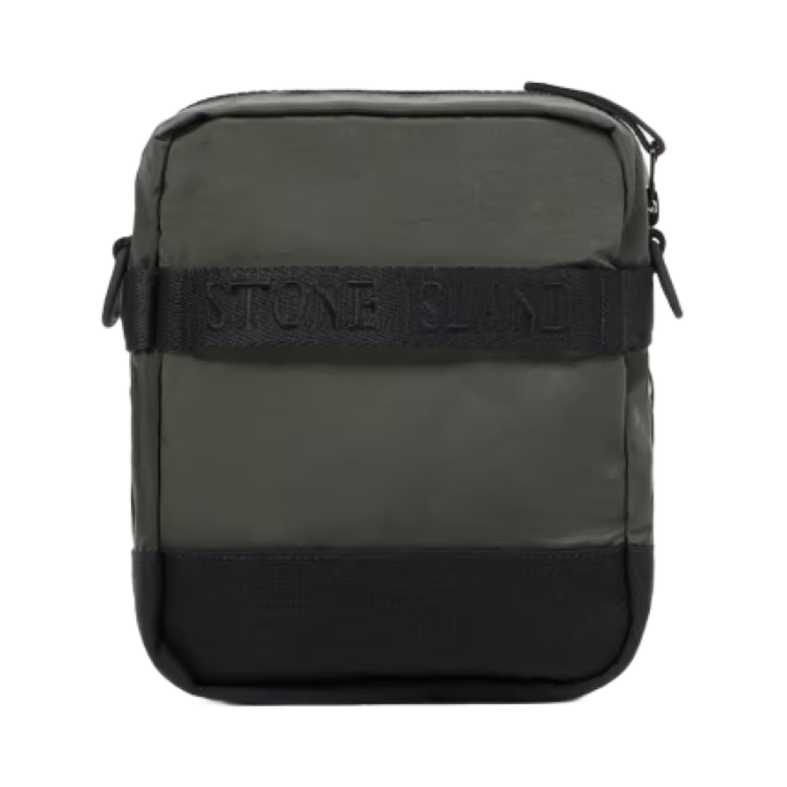 스톤 아일랜드 9200908 나일론 메탈 인 에코닐 파우치 백 포켓 앤 지퍼 머스크 그린 - 25SS(Stone Island 9200908 Nylon Metal in Econyl Pouch Bag with Pockets and Zipper Musk Green - 25SS) - 3