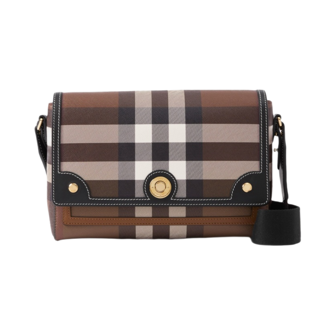 8071385 Burberry Note Bag Dark Birch Brown