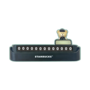 Starbucks Bearista Parking Number Plate