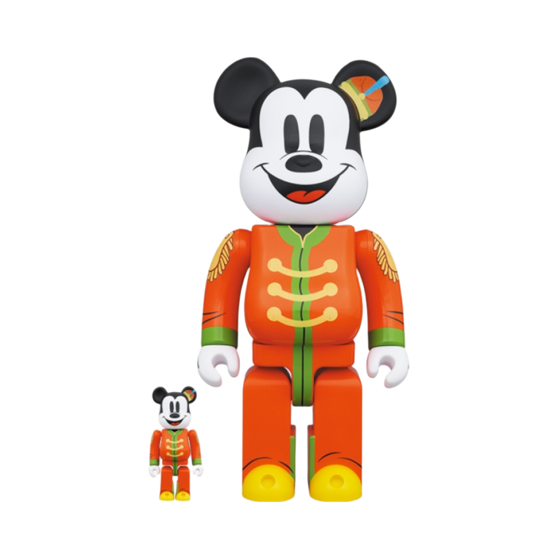 - Bearbrick Mickey Mouse The Band Concert 100% & 400% Set
