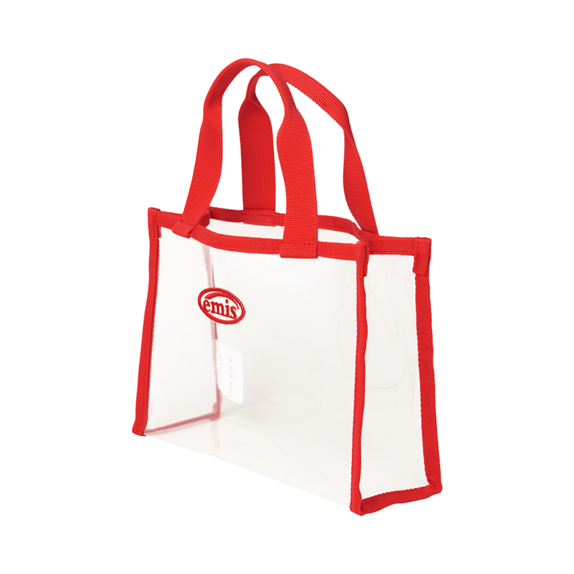 이미스 클리어 미니 스퀘어 백 레드(Emis Clear Mini Square Bag Red) - 2