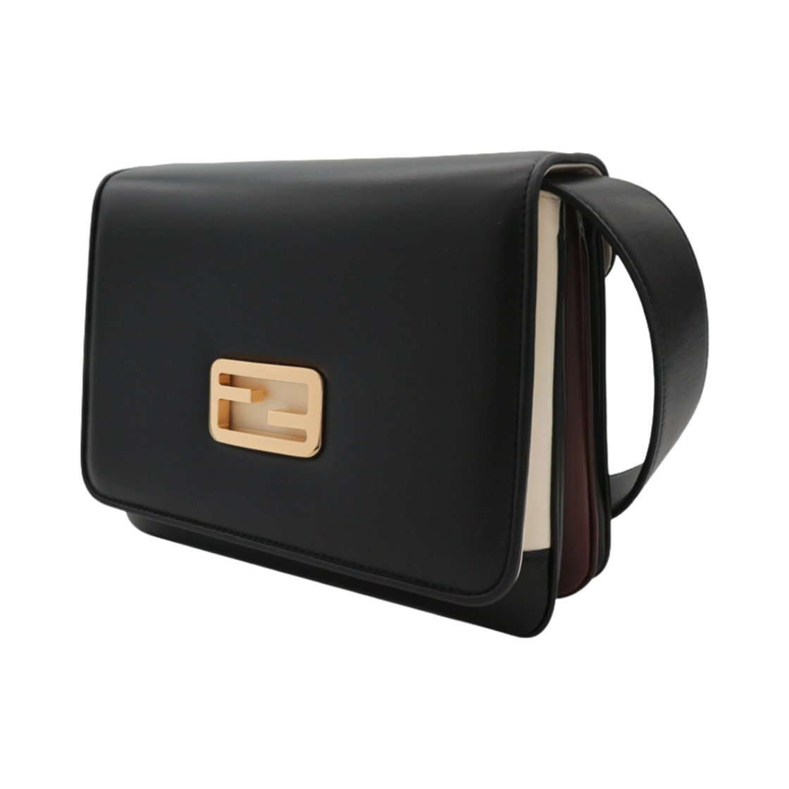 펜디 ID 미디움 레더 숄더백 블랙(Fendi ID Medium Leather Shoulder Bag Black) - 2
