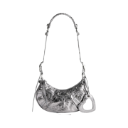 Balenciaga Le Cagole XS Shoulder Bag Metallized Silver