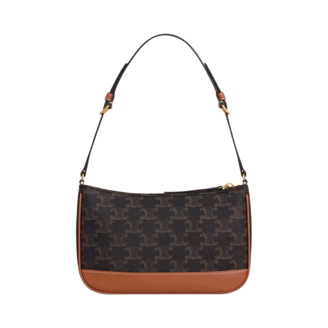 셀린느 숄더백 트리옹프 캔버스 앤 카프스킨 탄(Celine Shoulder Bag in Triomphe Canvas and Calfskin Tan) - 3