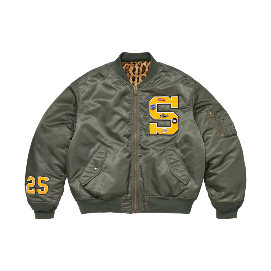 슈프림 x 굿이너프 리버시블 MA-1 올리브 - 25SS