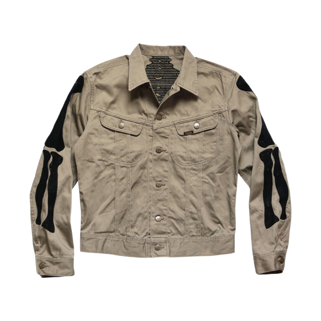 캐피탈 빈티지 사틴 멕시칸 턱시도 웨스터너 본 자켓 모카 베이지(Kapital Vintage Satin Mexican Tuxedo Westerner Bone Jacket Mocha Beige) - 2