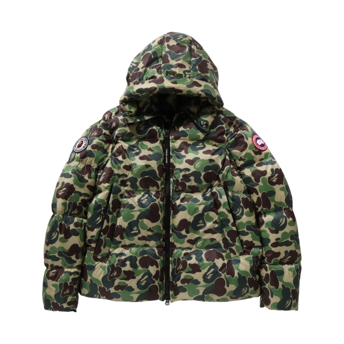 2252MBE Canada Goose x BAPE Crofton Puffer Green
