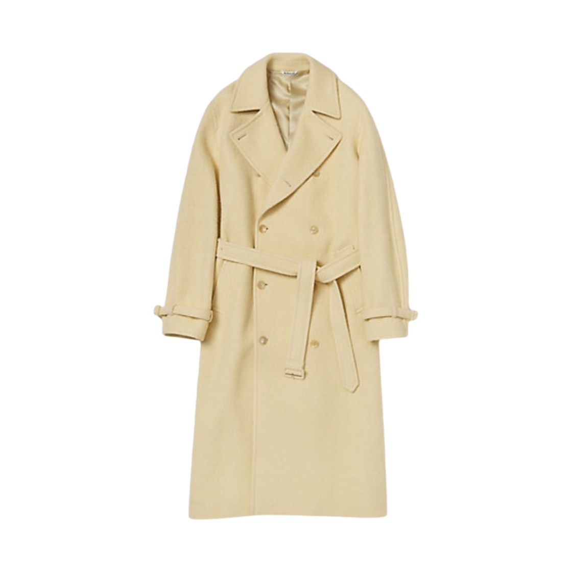 ジャケット・アウター AURALEE ALPACA WOOL MELTON TRENCH COAT Auralee Melton Wool And Alpaca Trench Coat In Green - 40