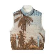 Stussy Peter Sutherland Reversible Down Vest Bone