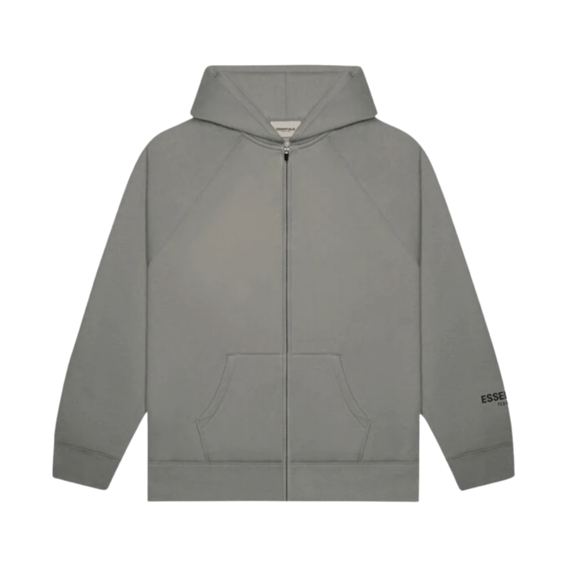 에센셜 3D 실리콘 아플리케 풀 집업 후드 그레이 플란넬/차콜 - 20SS(Essentials 3D Silicon Applique Full Zip Up Hoodie Gray Flannel/Charcoal - 20SS)