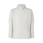 Homme Plisse Issey Miyake Basics Zip Up Jacket Light Gray