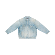 Balenciaga 3B Sports Large Fit Japanese Denim Jacket Light Blue