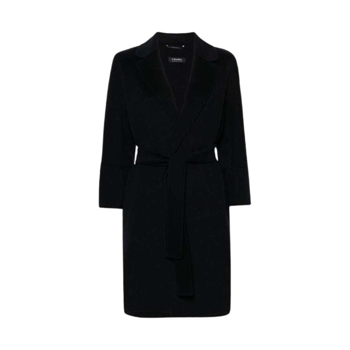 ARONA-012 (W) S Max Mara Arona Virgin Wool Coat Navy