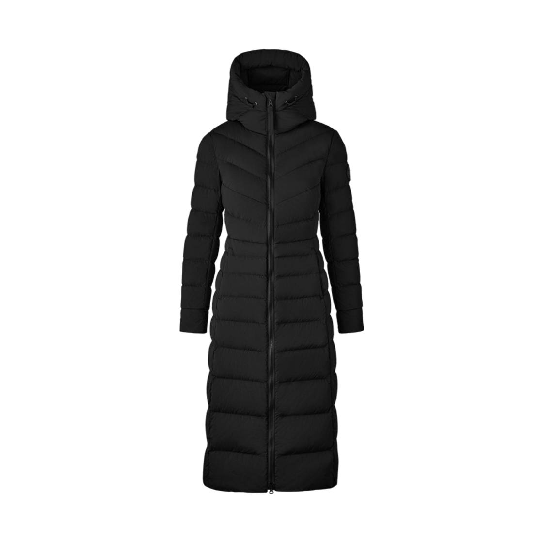(W) 캐나다 구스 클레어 롱 코트 블랙 라벨 블랙((W) Canada Goose Clair Long Coat Black Label Black)