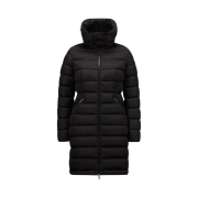 (W) Moncler Flammette Long Down Jacket Black - 24FW