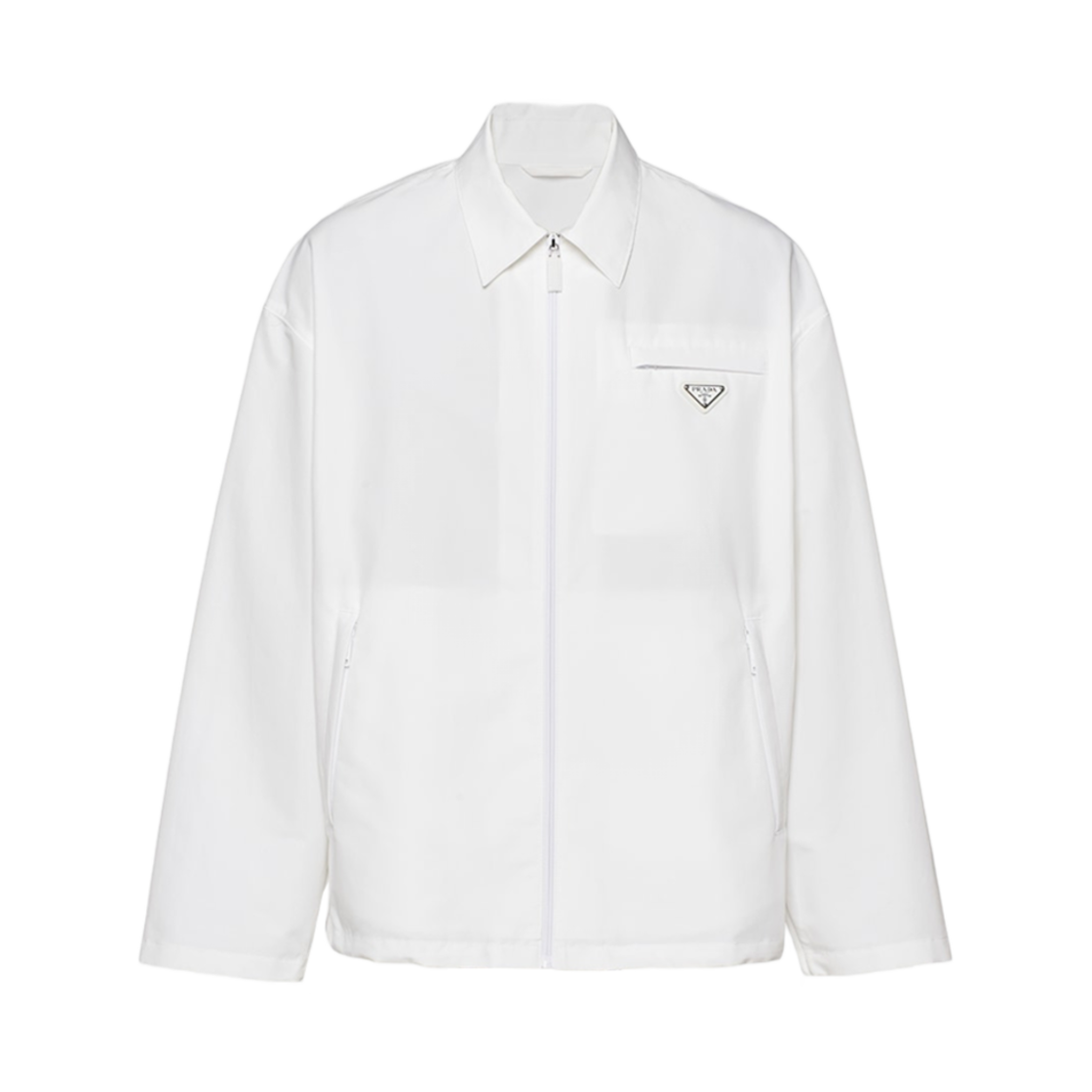프라다 테크니컬 포플린 자켓 화이트 | Prada | KREAM