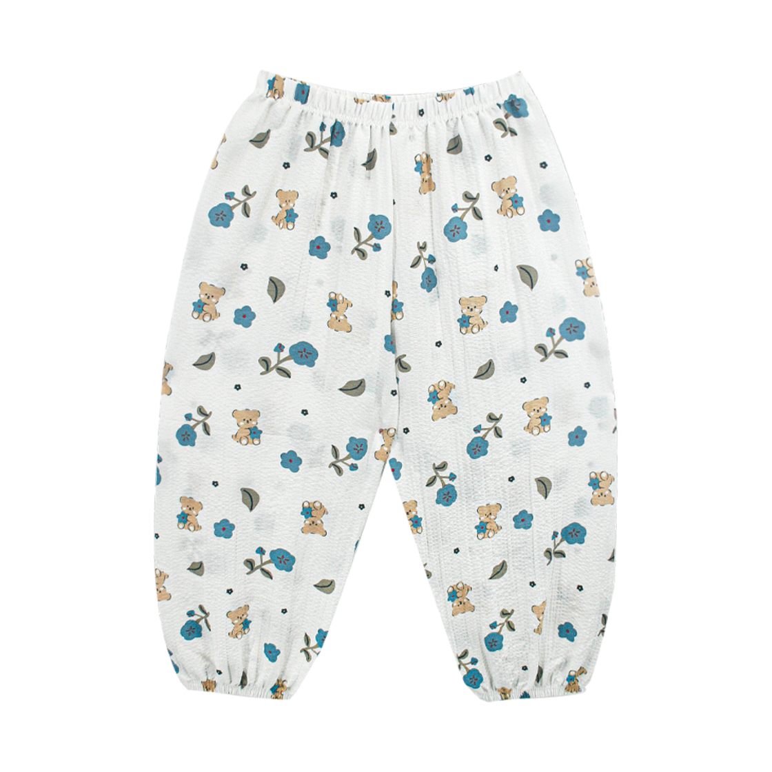 BRS-FB (W) AONE Balloon Cuff Pajama Pants Flower Bear