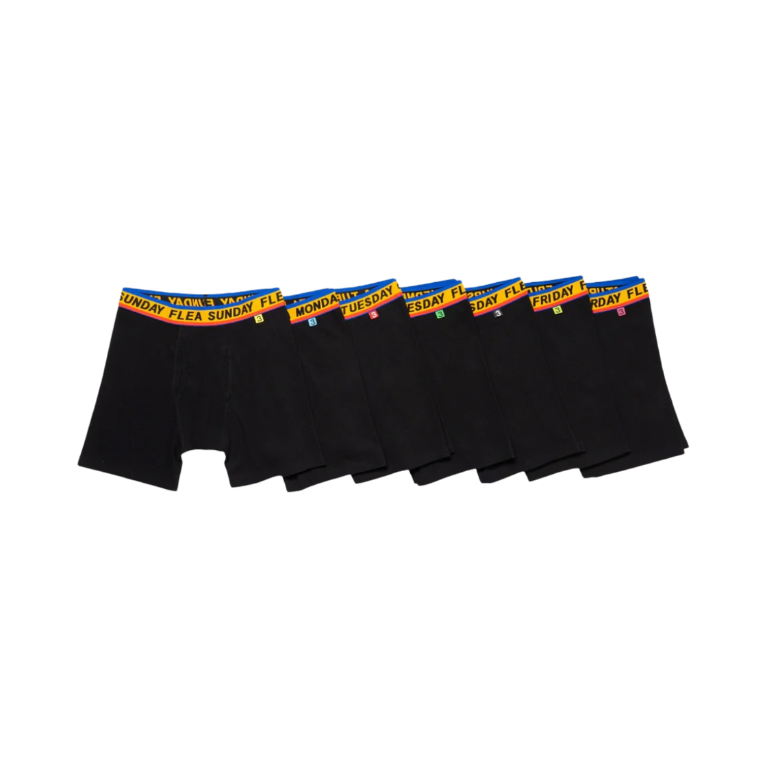CP08GD001 Cactus Plant Flea Market 24/7 Flea Boxer Brief Set Black (7 Pack)