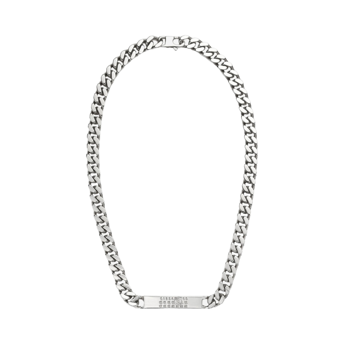 SM6UU0033SV0235951 (W) MM6 Maison Margiela Classic Chain Necklace Palladium