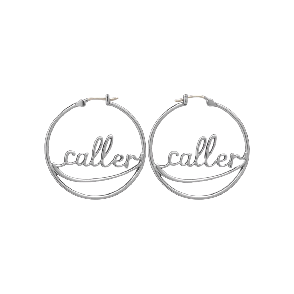 엔프프 실버 콜러 후프 이어링