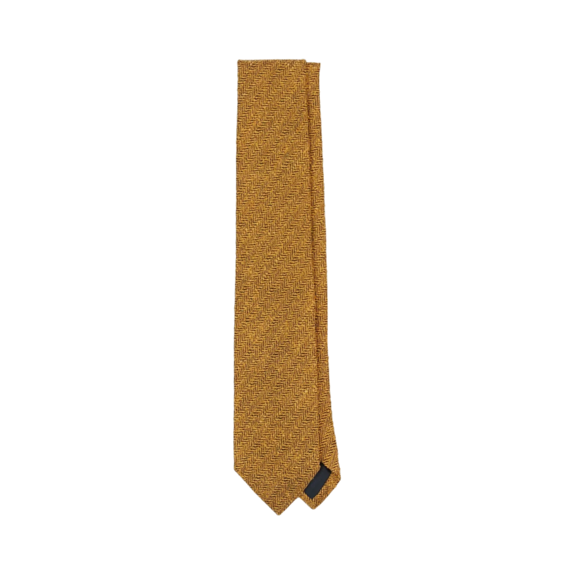 DR1AAN-24630-04-500 Drake's Herringbone Shantung Silk Tipped Tie Yellow