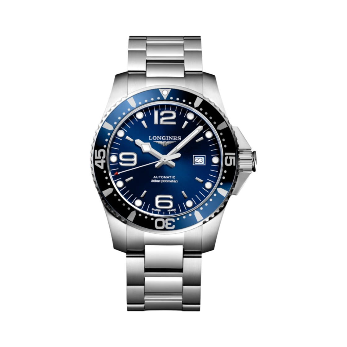 론진 하이드로콘퀘스트 오토매틱 44mm 스테인리스 스틸 선레이 블루(Longines Hydroconquest Automatic 44mm Stainless Steel Sunray Blue)