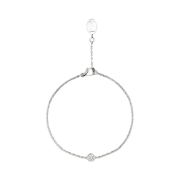 (W) Cartier D'Amour Bracelet Small White Gold Diamond